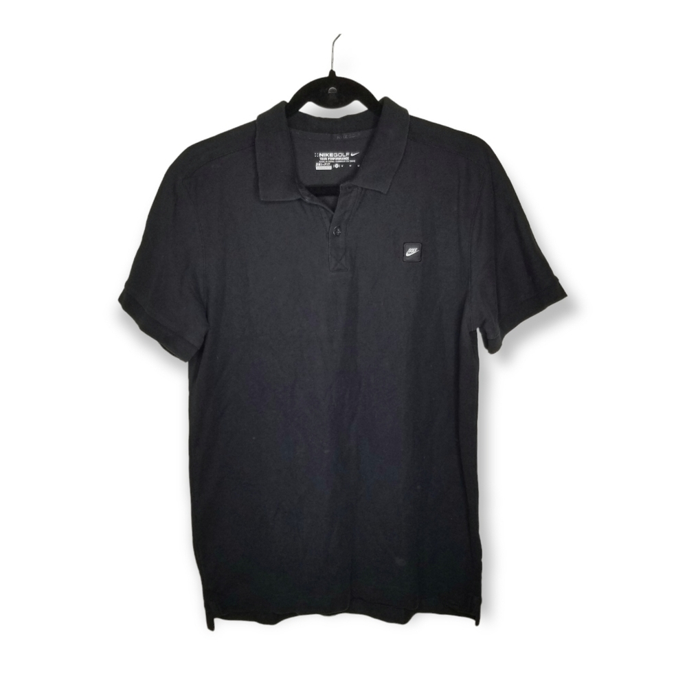 Nike Golf Dri-Fit black polo short sleeves M
